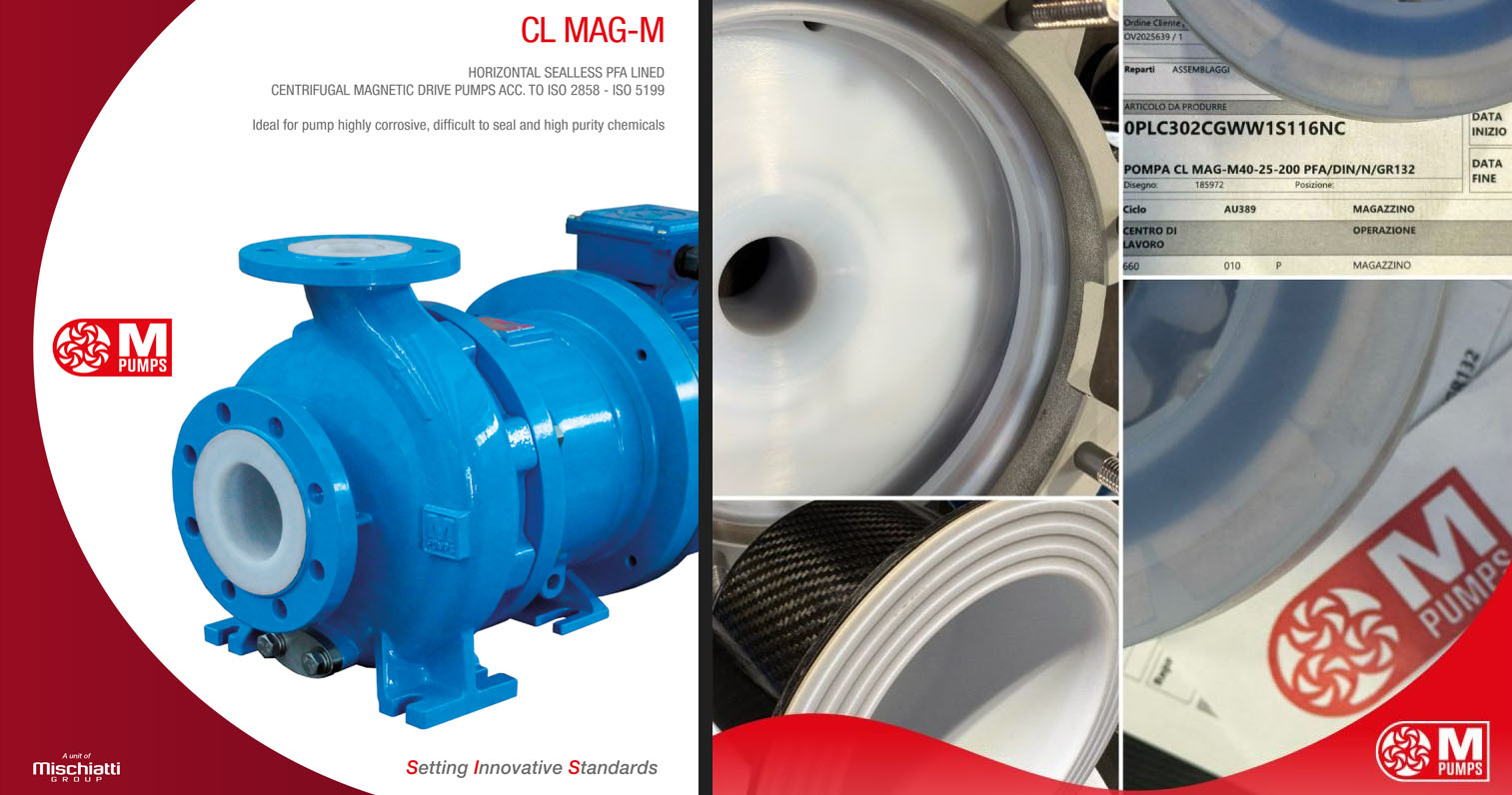CL MAG-M - насоси з внутрішнім PFA покриттям
