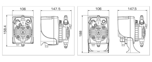 External dimensions PKX
