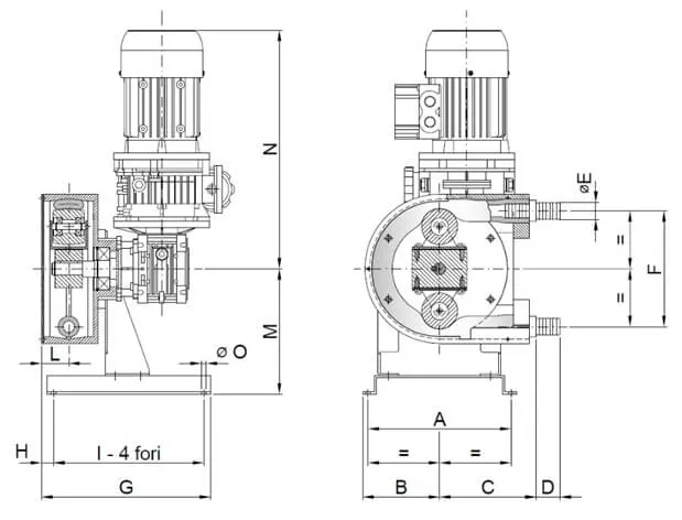 Перистальтический насос AS VX регулируемая производительность