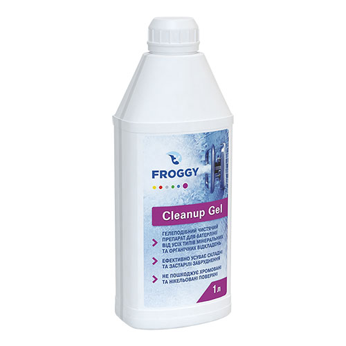 Препарат Cleanup Gel для очищення ватерлінії басейну від всіх типів мінеральних і органічних відкладень.