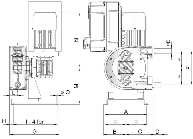 Перистальтичний насос AS IMX з вбудованим інвертором