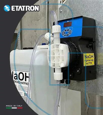 Дозуючий насос для NaOH (гідроксиду натрію)